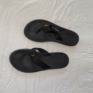 Teva Striped Black Sandals